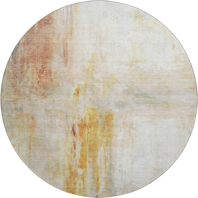 Dalyn Ravenna RN2 Paprika Rug round rug
