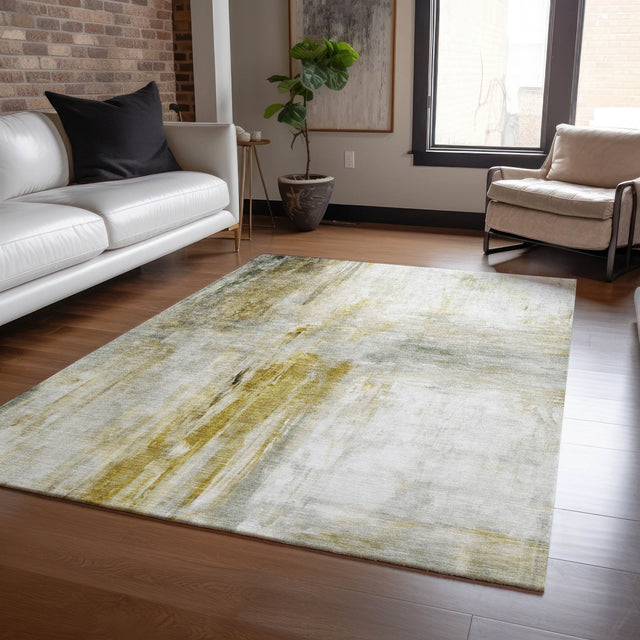 Dalyn Ravenna RN2 Taupe Rug shown in a room