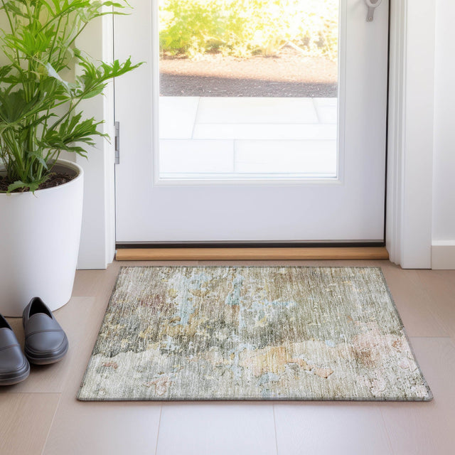 Dalyn Ravenna RN3 Brown Rug shown in a room
