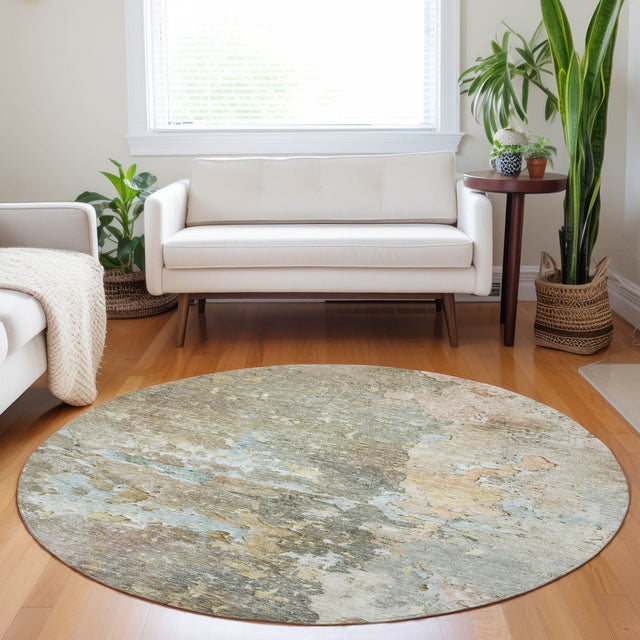 Dalyn Ravenna RN3 Brown Rug shown in a room