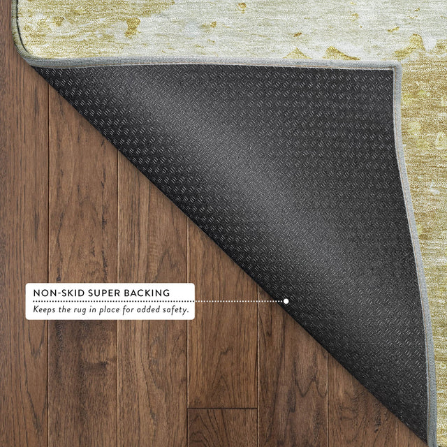Dalyn Ravenna RN3 Gold Rug backing detail