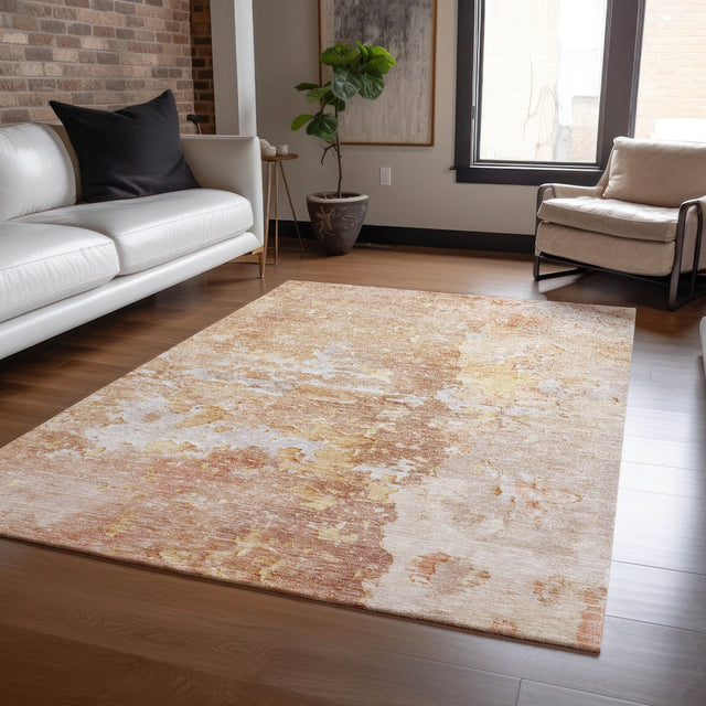 Dalyn Ravenna RN3 Salmon Rug shown in a room