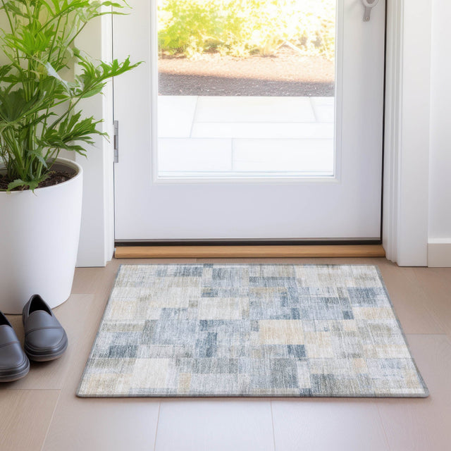 Dalyn Ravenna RN4 Denim Rug shown in a room