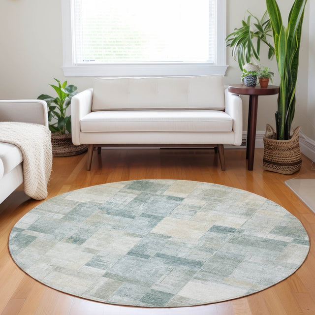 Dalyn Ravenna RN4 Seafoam Rug shown in a room