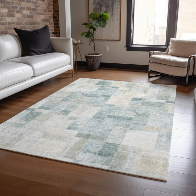 Dalyn Ravenna RN4 Seafoam Rug shown in a room