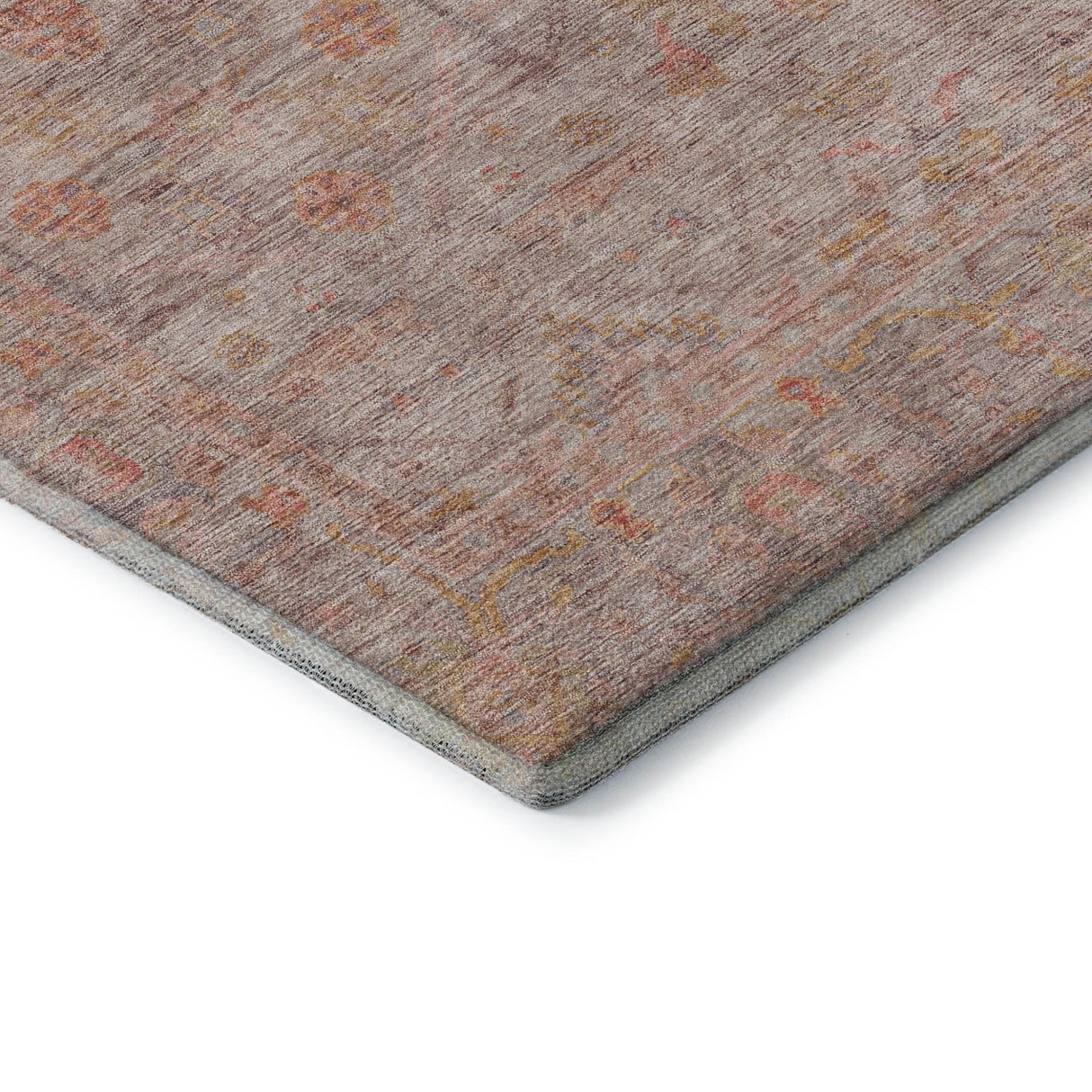 Dalyn Ravenna RN5 Coral Rug corner detail