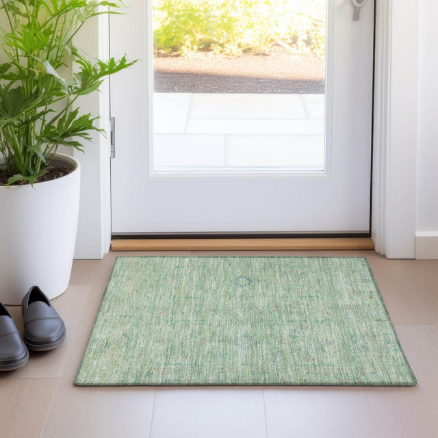 Dalyn Ravenna RN5 Seafoam Rug shown in a room