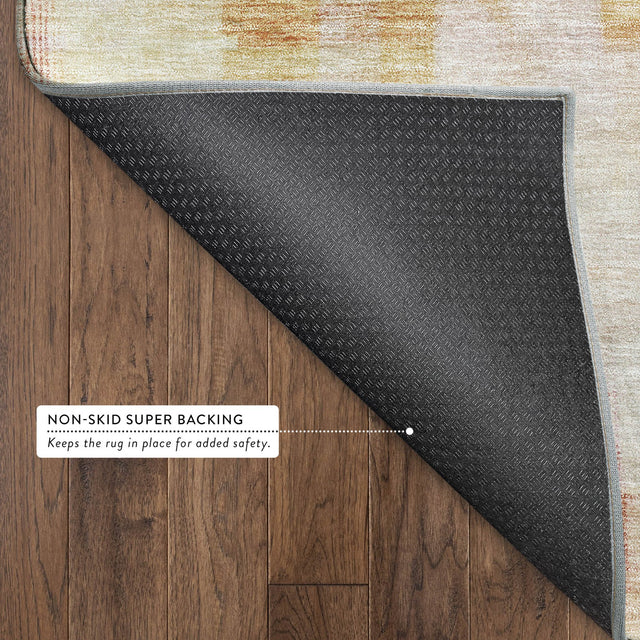 Dalyn Ravenna RN6 Coral Rug backing detail