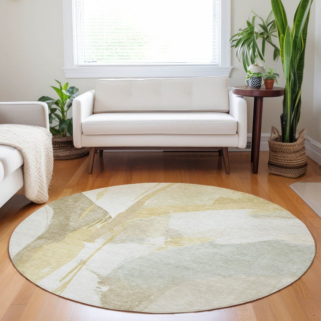 Dalyn Ravenna RN7 Beige Rug shown in a room