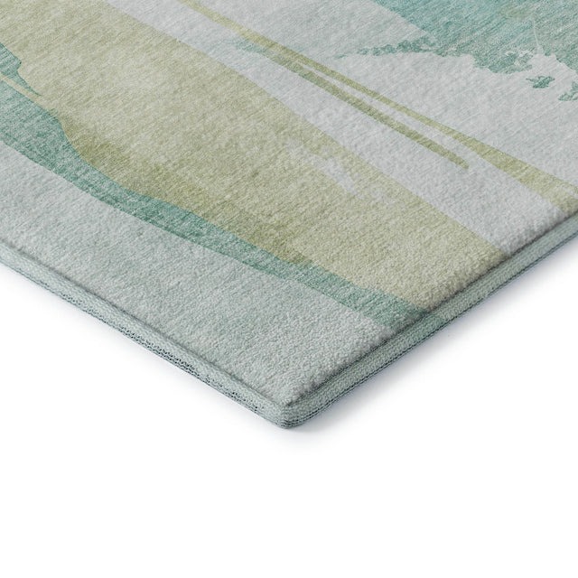 Dalyn Ravenna RN7 Teal Rug corner detail