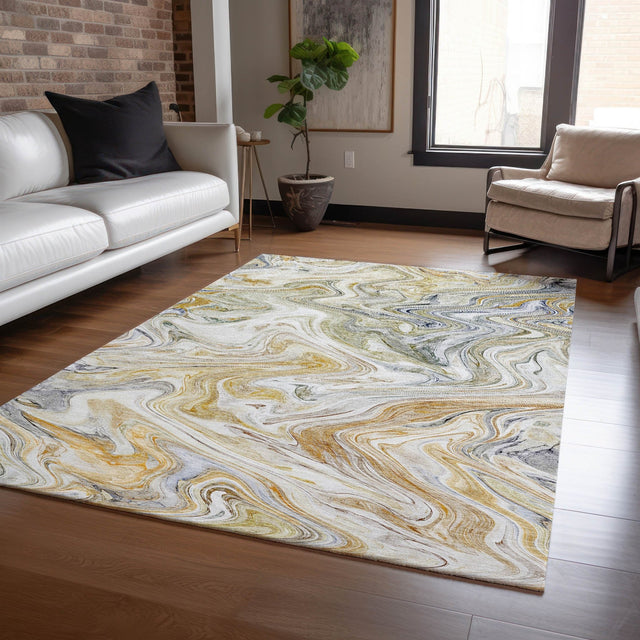 Dalyn Ravenna RN8 Linen Rug shown in a room
