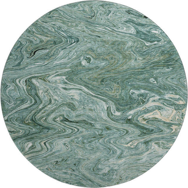 Dalyn Ravenna RN8 Teal Rug round rug