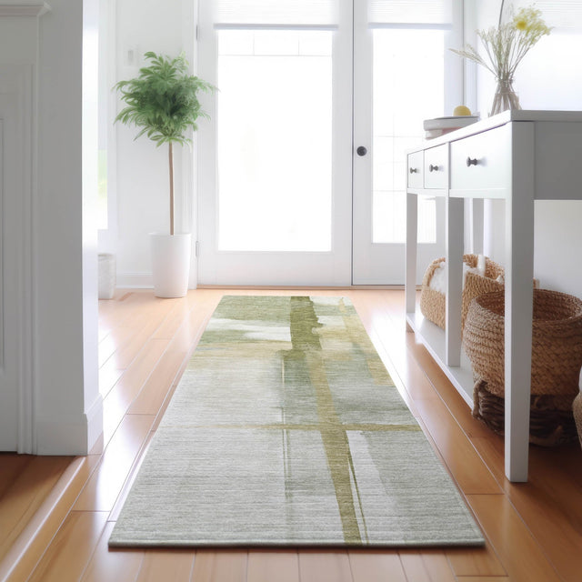 Dalyn Ravenna RN9 Aloe Rug shown in a room