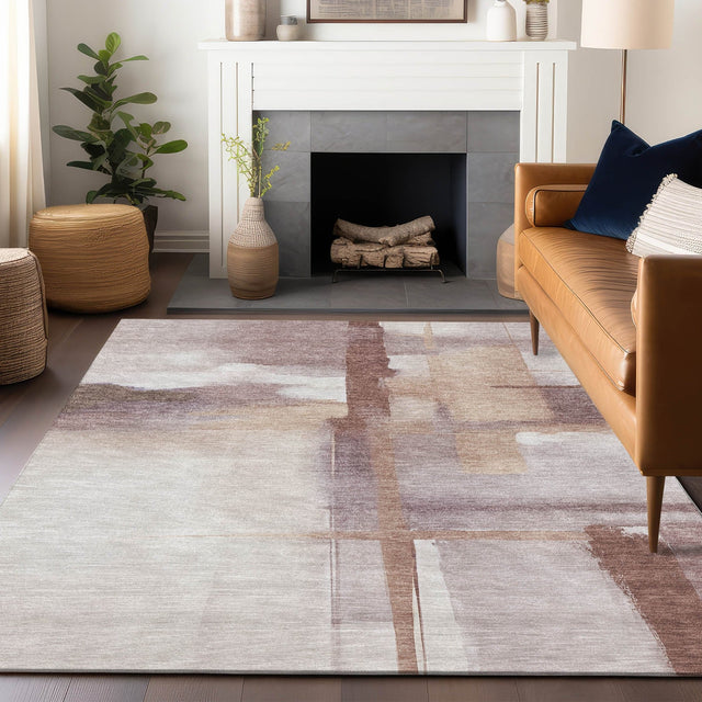 Dalyn Ravenna RN9 Blush Rug shown in a room