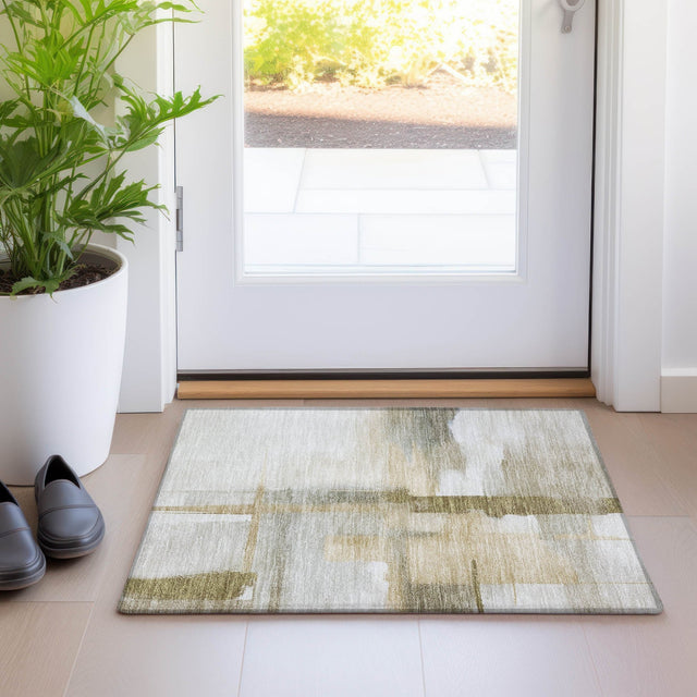Dalyn Ravenna RN9 Putty Rug shown in a room