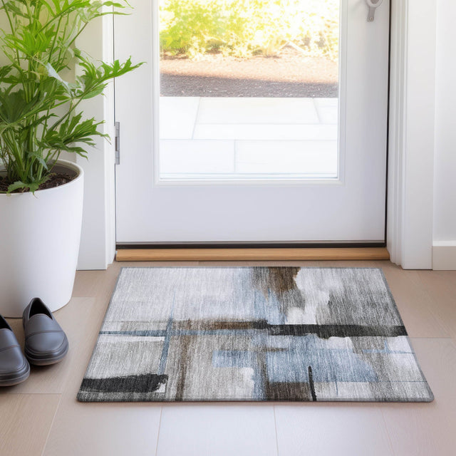 Dalyn Ravenna RN9 Taupe Rug shown in a room