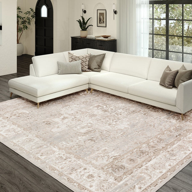 Dalyn Rhodes Rr6 Taupe Rug.
