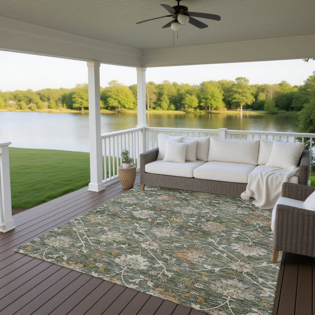 Dalyn Silk Road SR1 Basil Rug outdoor lifestyle image