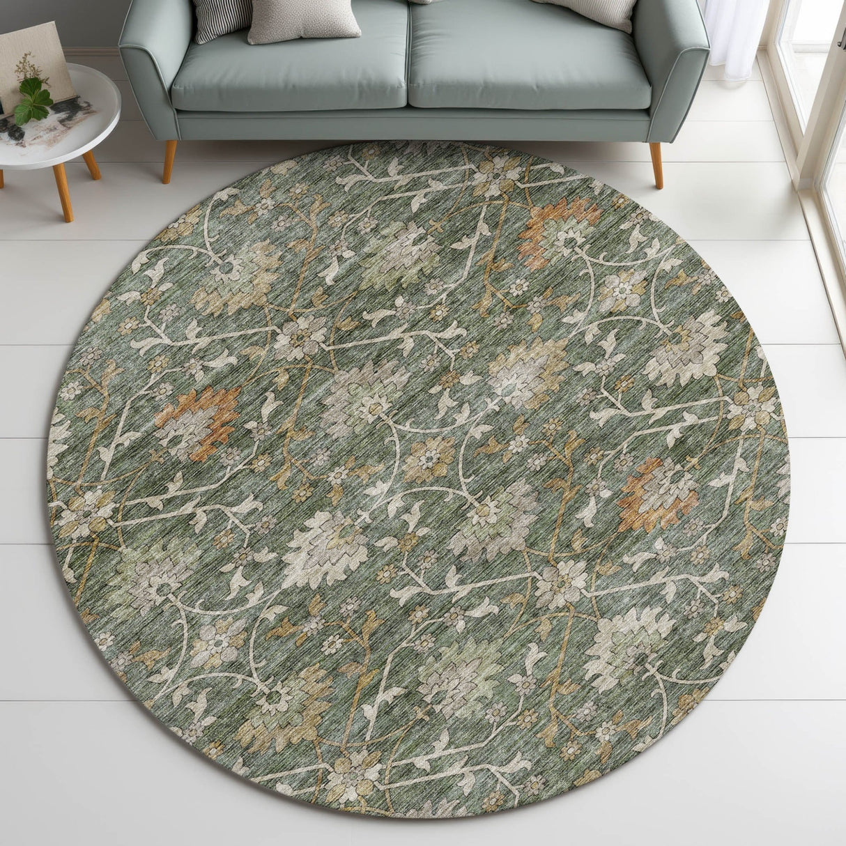 Dalyn Silk Road SR1 Basil Rug shown in a room