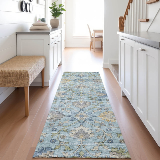 Dalyn Silk Road SR1 Denim Rug shown in a room
