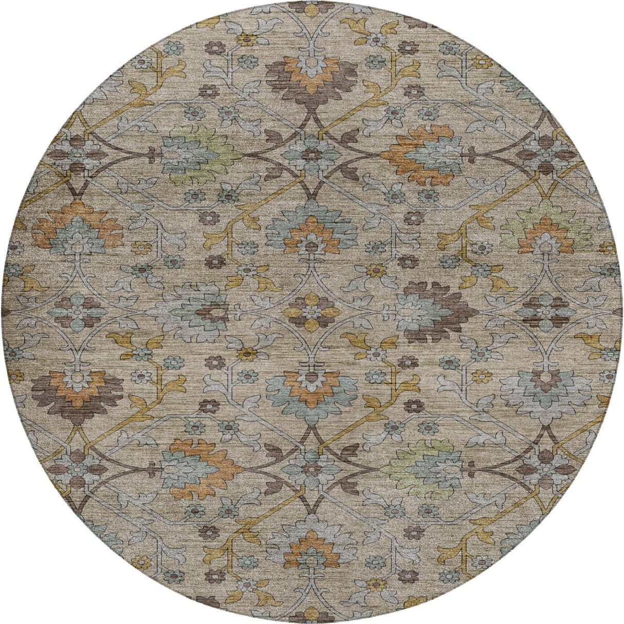 Dalyn Silk Road SR1 Flax Rug round rug