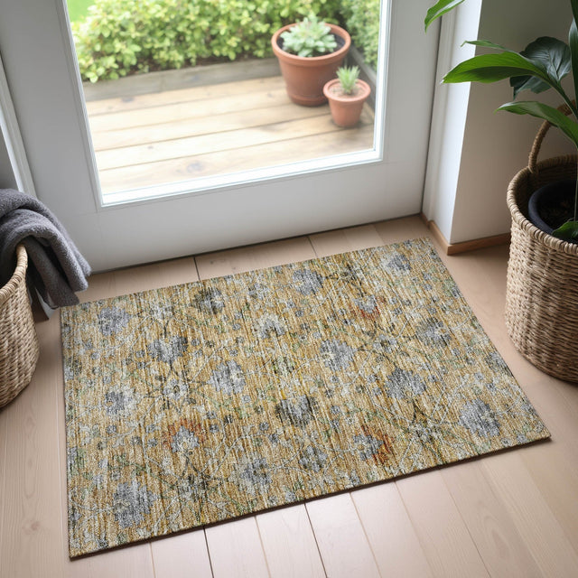 Dalyn Silk Road SR1 Saffron Rug shown in a room