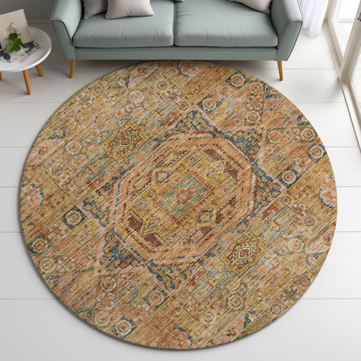 Dalyn Silk Road SR10 Curry Rug shown in a room