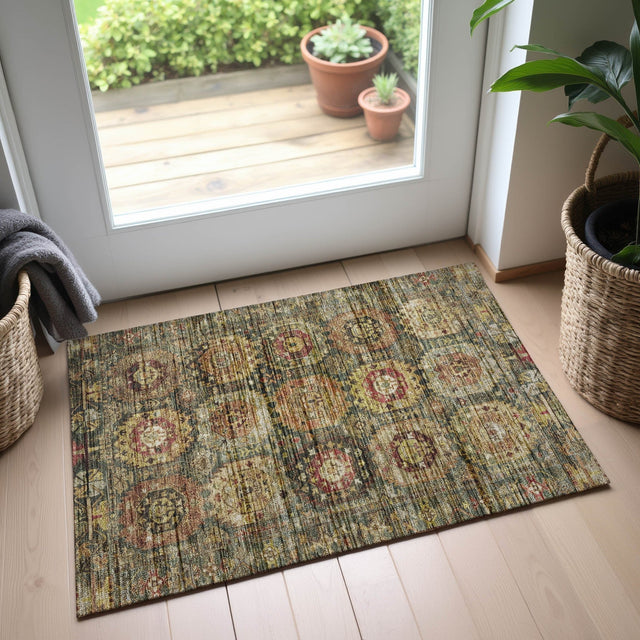 Dalyn Silk Road SR11 Fern Rug shown in a room