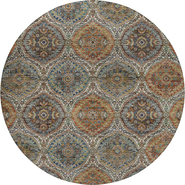 Dalyn Silk Road SR12 Multi Rug round rug