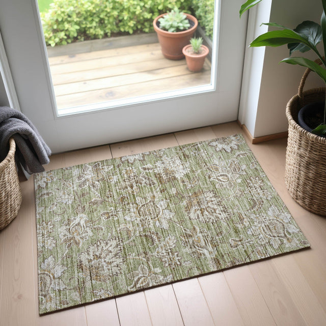 Dalyn Silk Road SR2 Aloe Rug shown in a room
