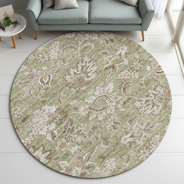 Dalyn Silk Road SR2 Aloe Rug shown in a room