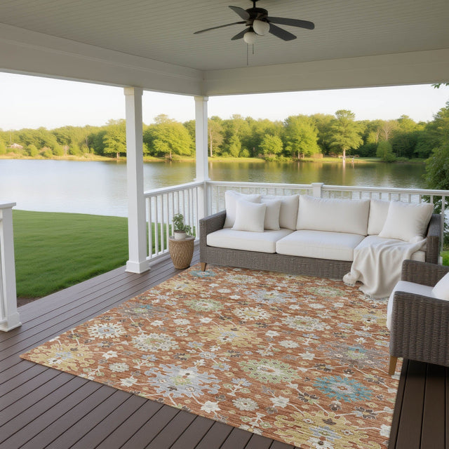 Dalyn Silk Road SR3 Cayenne Rug outdoor lifestyle image