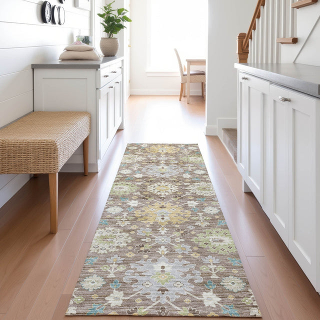 Dalyn Silk Road SR3 Mocha Rug shown in a room