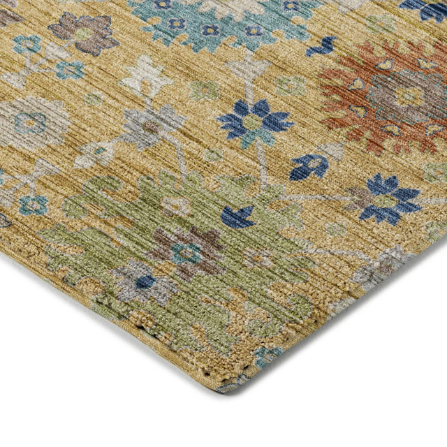Dalyn Silk Road SR3 Turmeric Rug corner detail