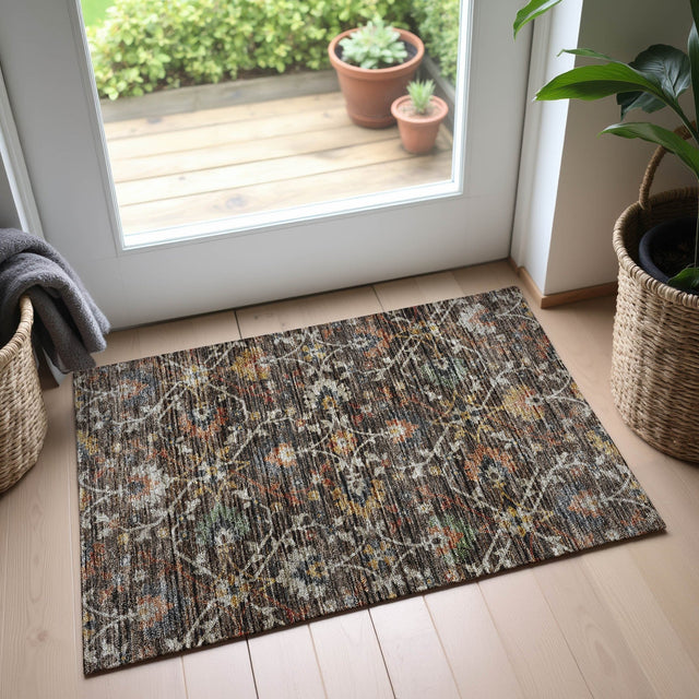 Dalyn Silk Road SR4 Chocolate Rug shown in a room