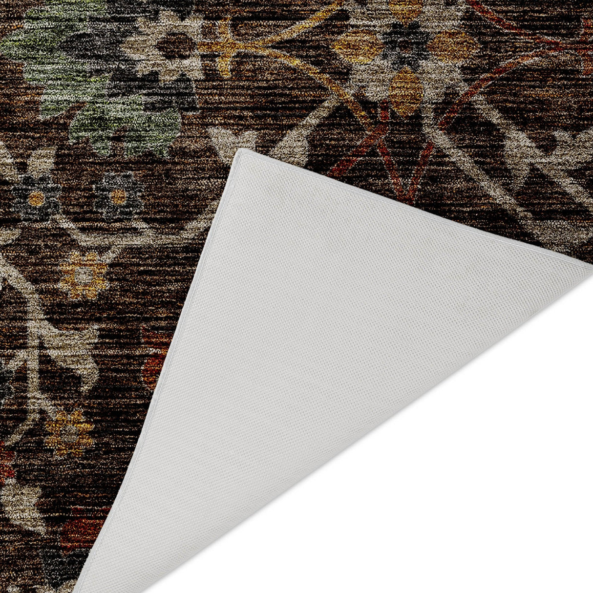 Dalyn Silk Road SR4 Chocolate Rug backing detail
