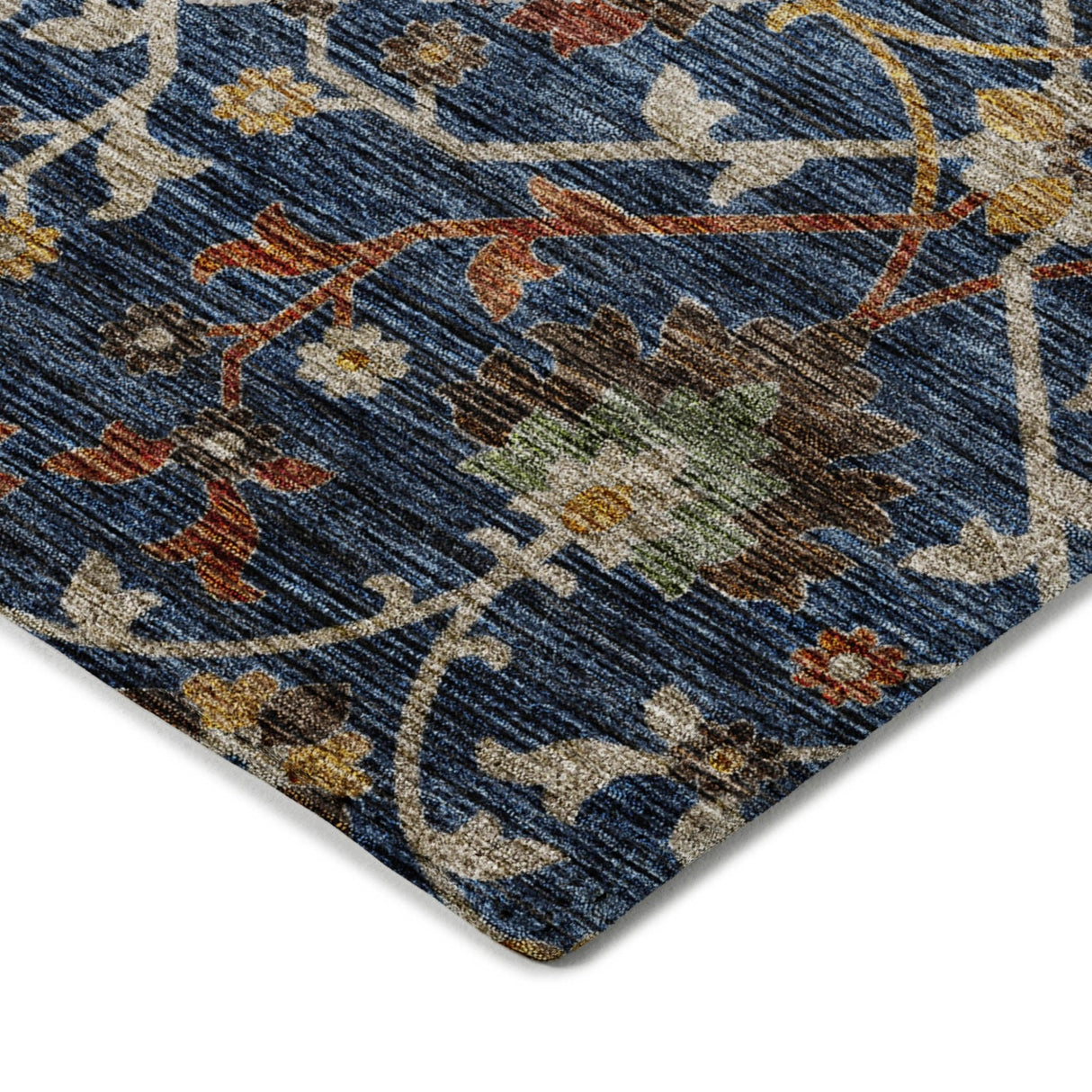 Dalyn Silk Road SR4 Navy Rug corner detail