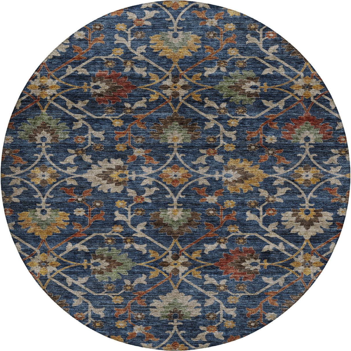 Dalyn Silk Road SR4 Navy Rug round rug
