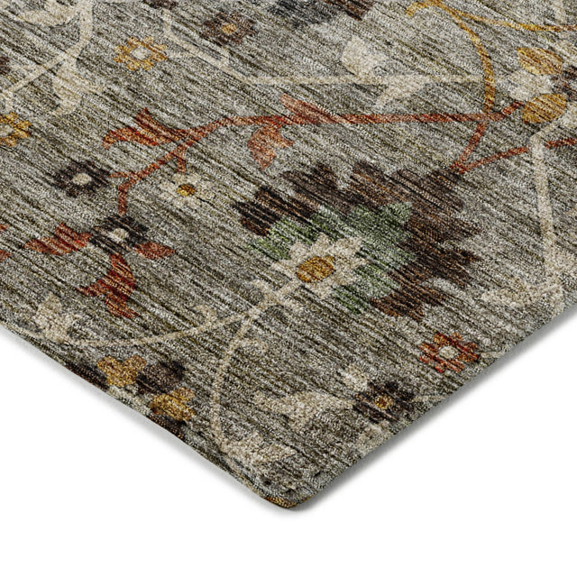 Dalyn Silk Road SR4 Pewter Rug corner detail