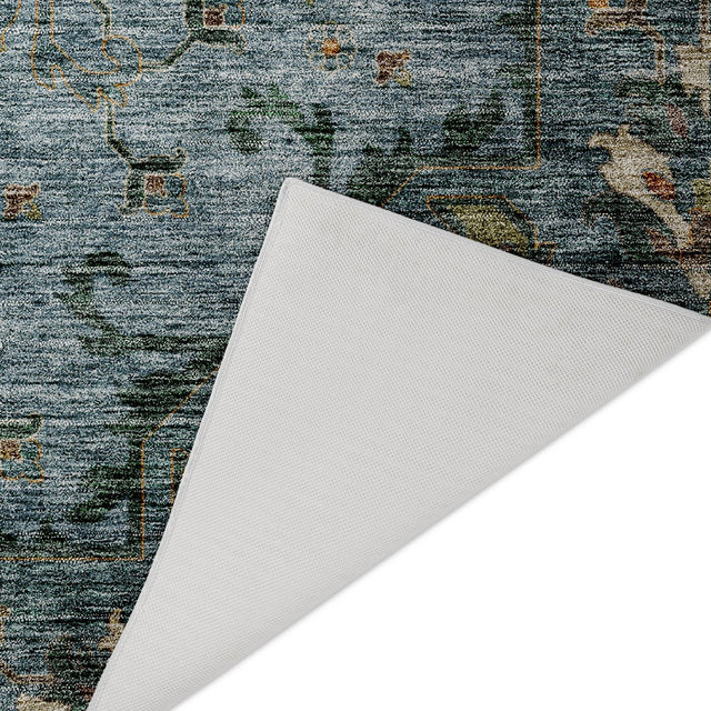 Dalyn Silk Road SR6 Aqua Rug backing detail