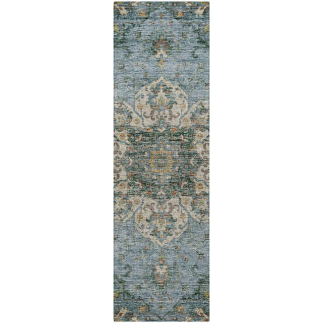 Dalyn Silk Road SR6 Aqua Rug runner rug