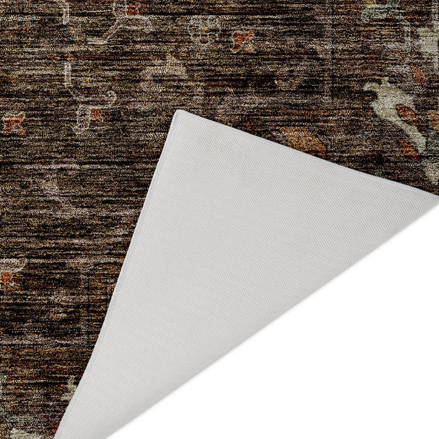 Dalyn Silk Road SR6 Chocolate Rug backing detail