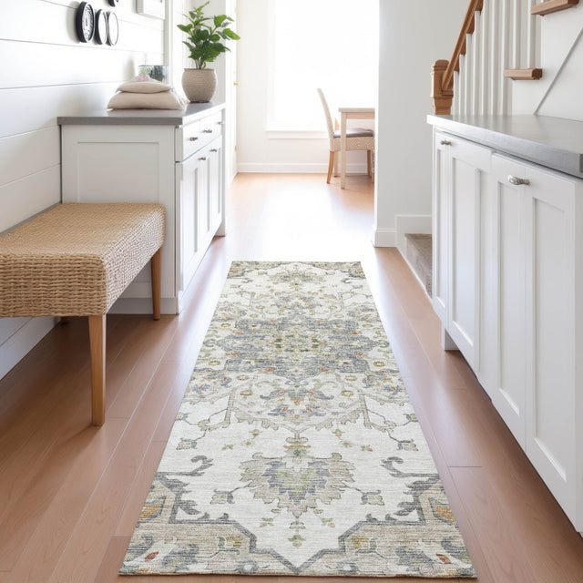 Dalyn Silk Road SR6 Ivory Rug shown in a room