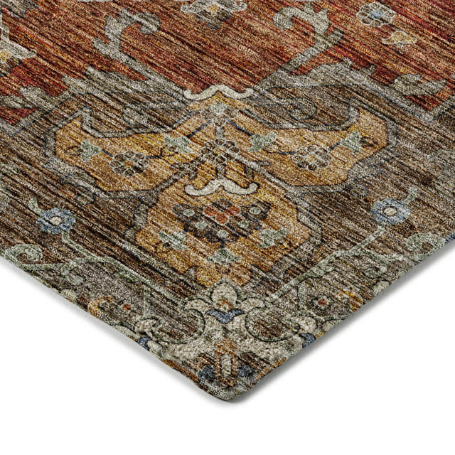 Dalyn Silk Road SR6 Paprika Rug corner detail
