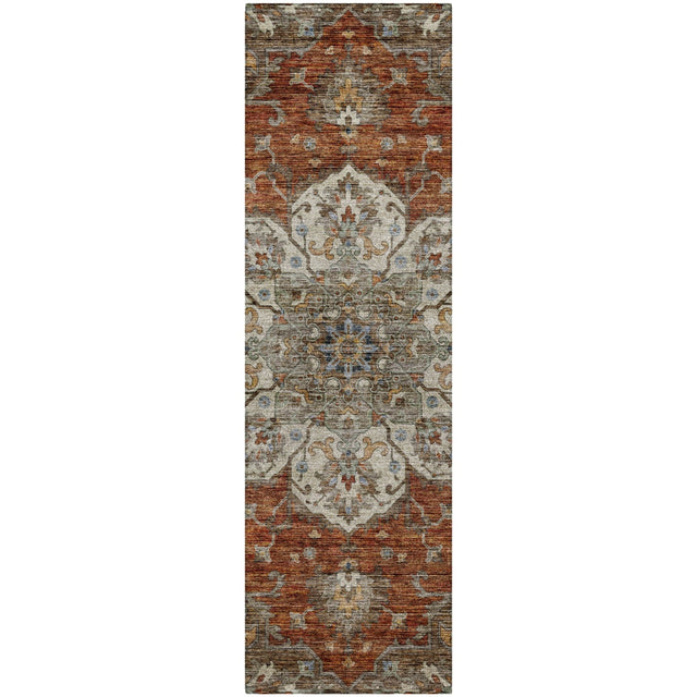 Dalyn Silk Road SR6 Paprika Rug runner rug