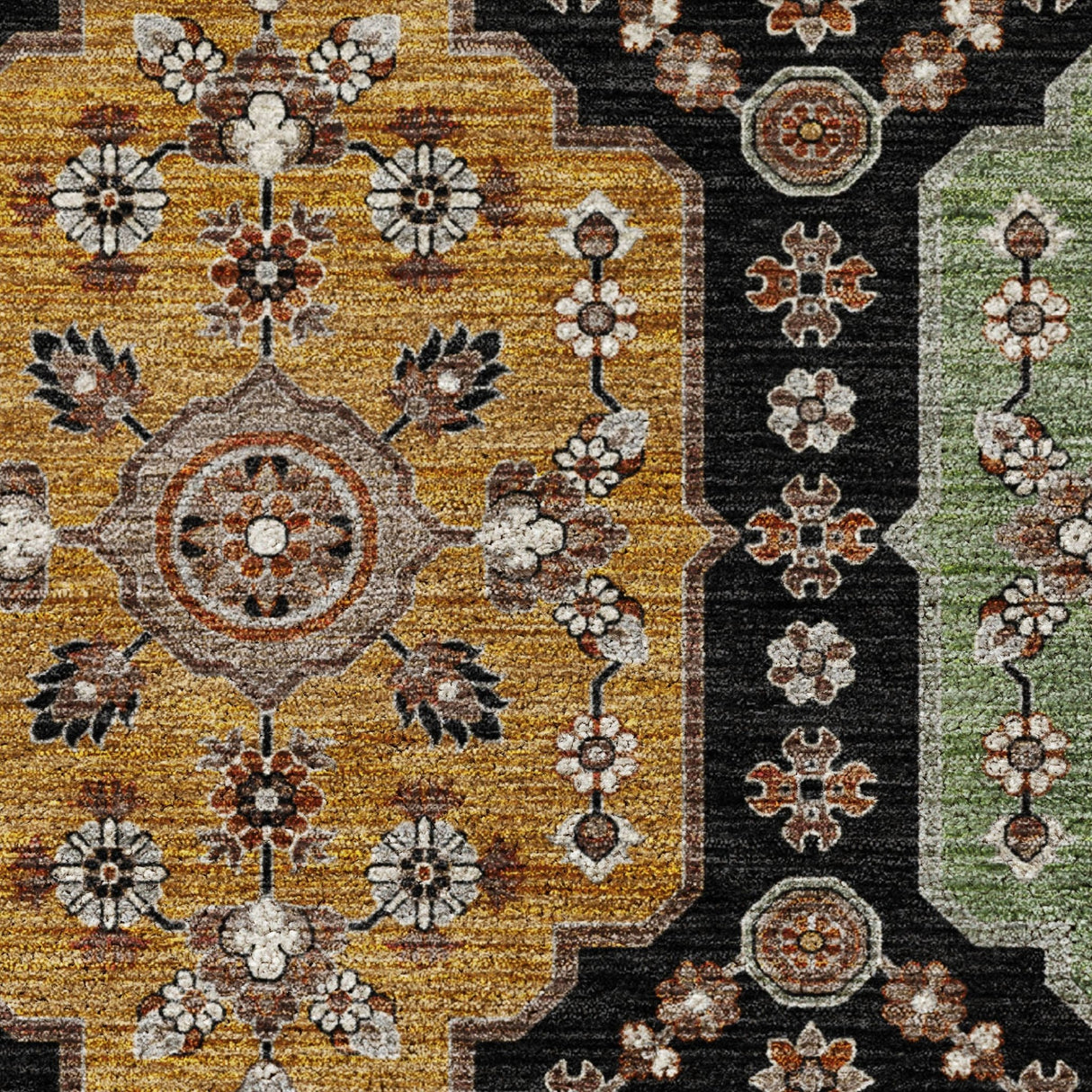 Dalyn Silk Road SR7 Black Rug color swatch