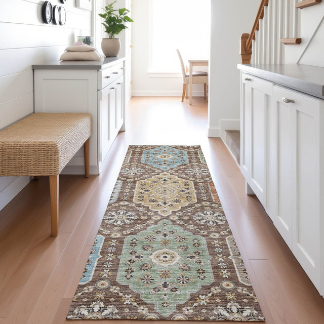 Dalyn Silk Road SR7 Chocolate Rug shown in a room