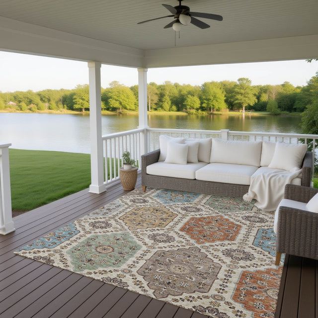 Dalyn Silk Road SR7 Linen Rug outdoor lifestyle image