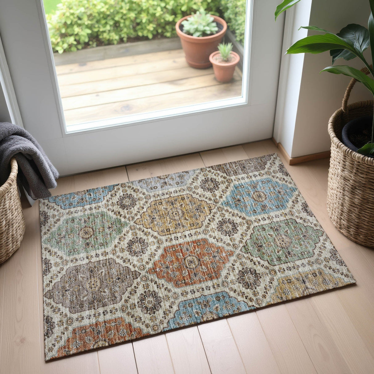 Dalyn Silk Road SR7 Linen Rug shown in a room