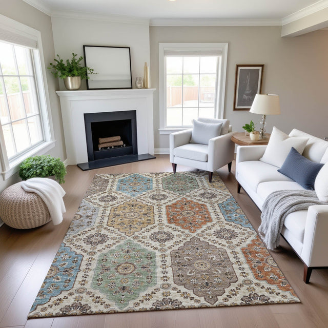 Dalyn Silk Road SR7 Linen Rug shown in a room